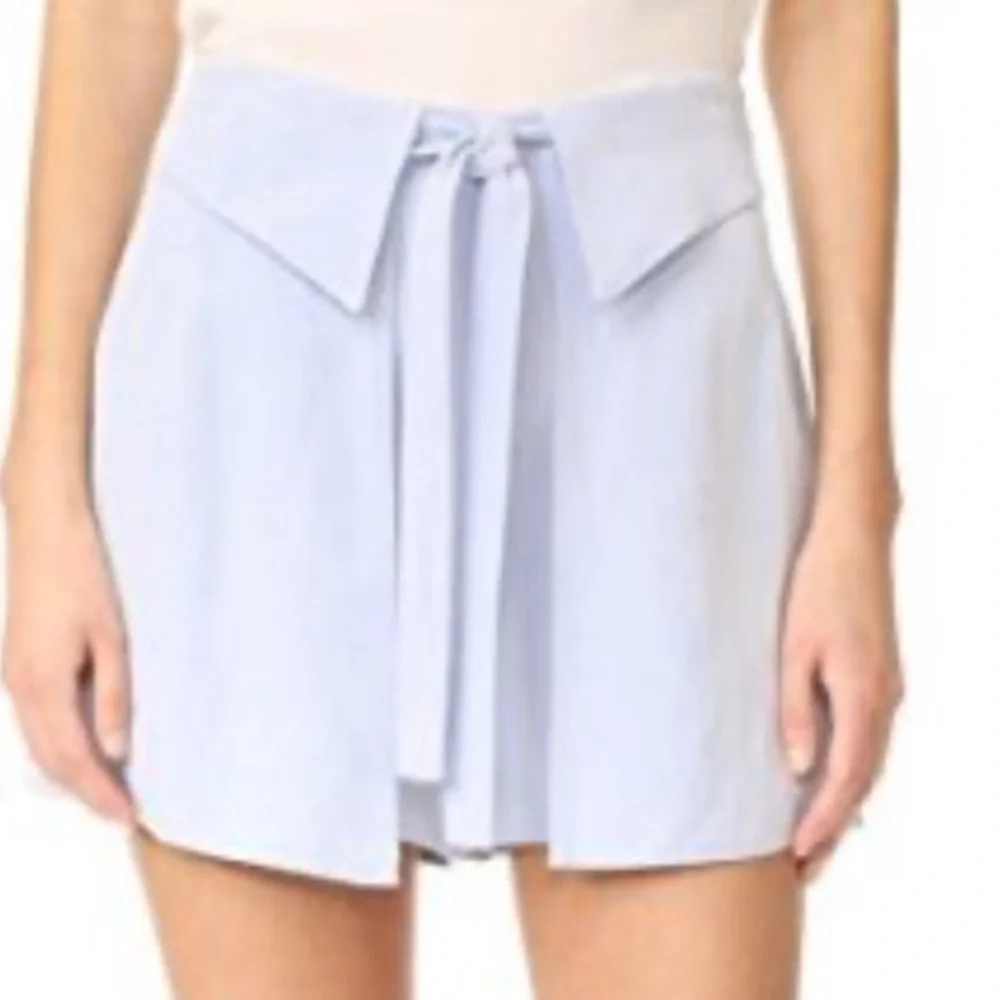 Derek Lam 10 Crosby Pastel Blue Wrap Front Shorts Size 6